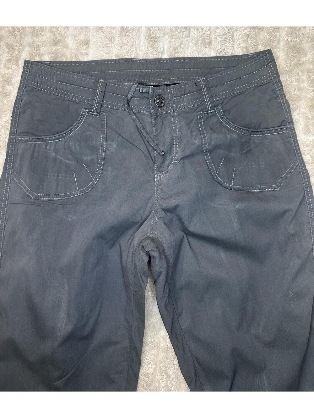 Kuhl Born In The Mountains grey hiking capri pants Size 12 Short gorpcore - Picture 2 of 11